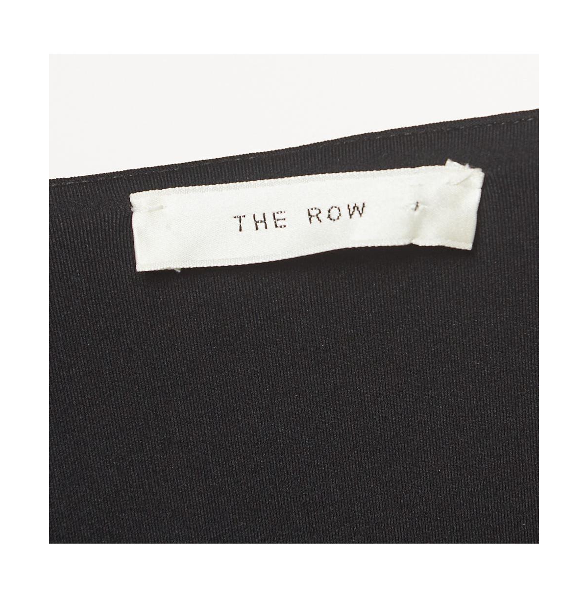 Pre-Owned The Row Women's Black Jersey V-Neck Mini Dress