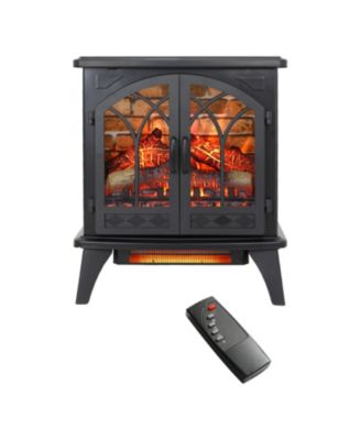 24 inch 3D Flame Electric Infrared Quartz Fireplace Stove with remote control