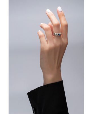 Sylvie Cubic Zirconia Molten Stackable Ring