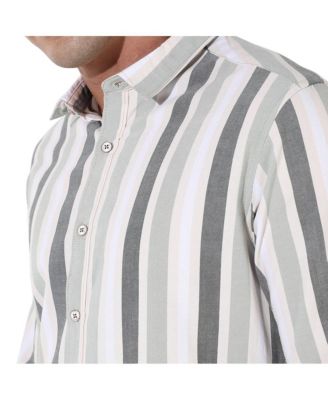 Men's Multitrack Striped Button Up Shirt