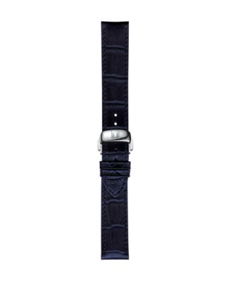 Men's Blue Leather Bracelet Watch, 39.30mm