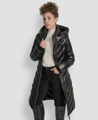 Women's Full-Zip Front Quilted Puffer Coat