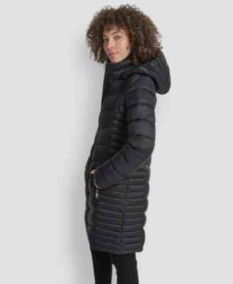 Women's Zip-Front Long Coat