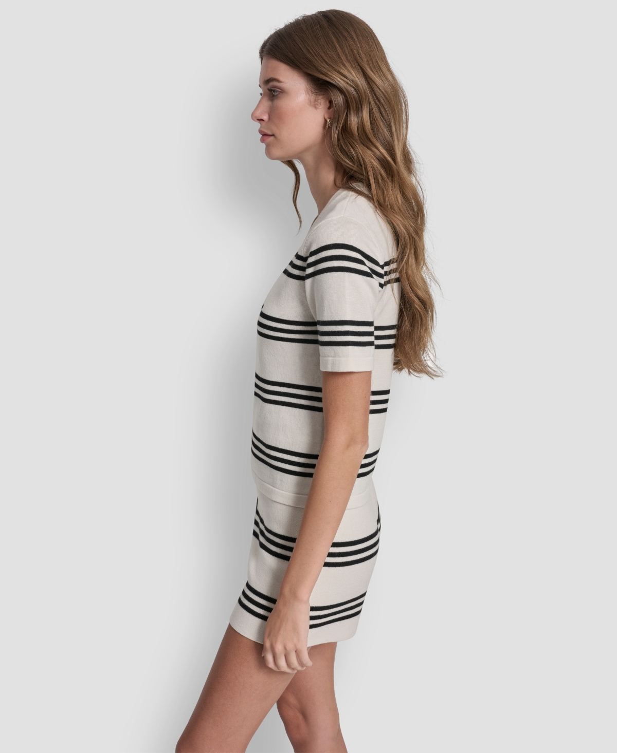 Dkny Jeans Women's Striped Crewneck Sweater