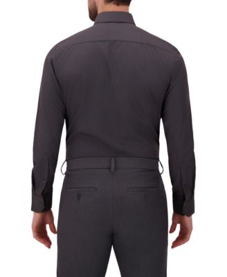 Men's 4-Way Houndstooth-Print Woven Dress Shirt