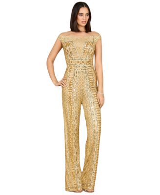Women's Beaded Off Shoulder Jumpsuit