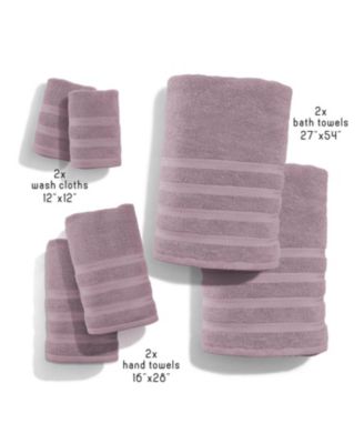 Luxury Soft & Absorbent 100% Ring Spun Cotton Towel Set for Bathroom, Shower, Spa - 6 Piece Set