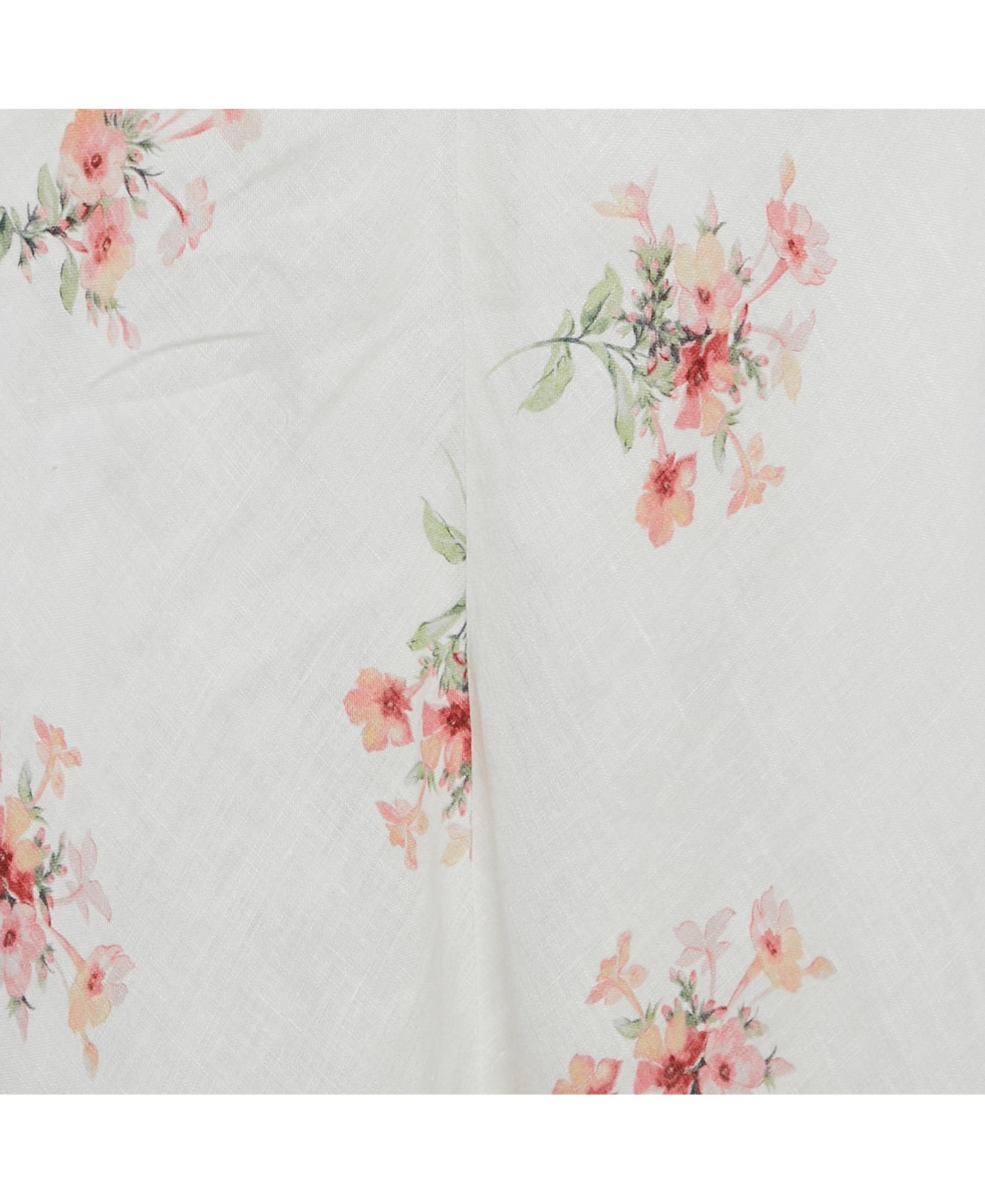 Pre-Owned Zimmermann Women's White Floral Print Linen Maxi Dress