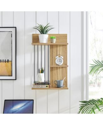 Seville Dynamic Utility Ledge Wall Shelf - Chestnut