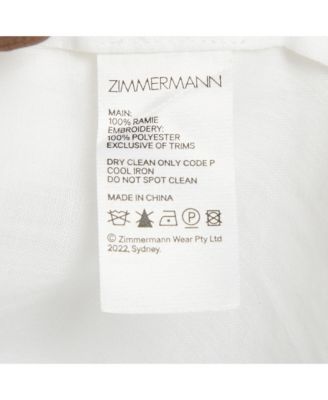 Women's Ramie Scallop Frill Detail Jude Shirt