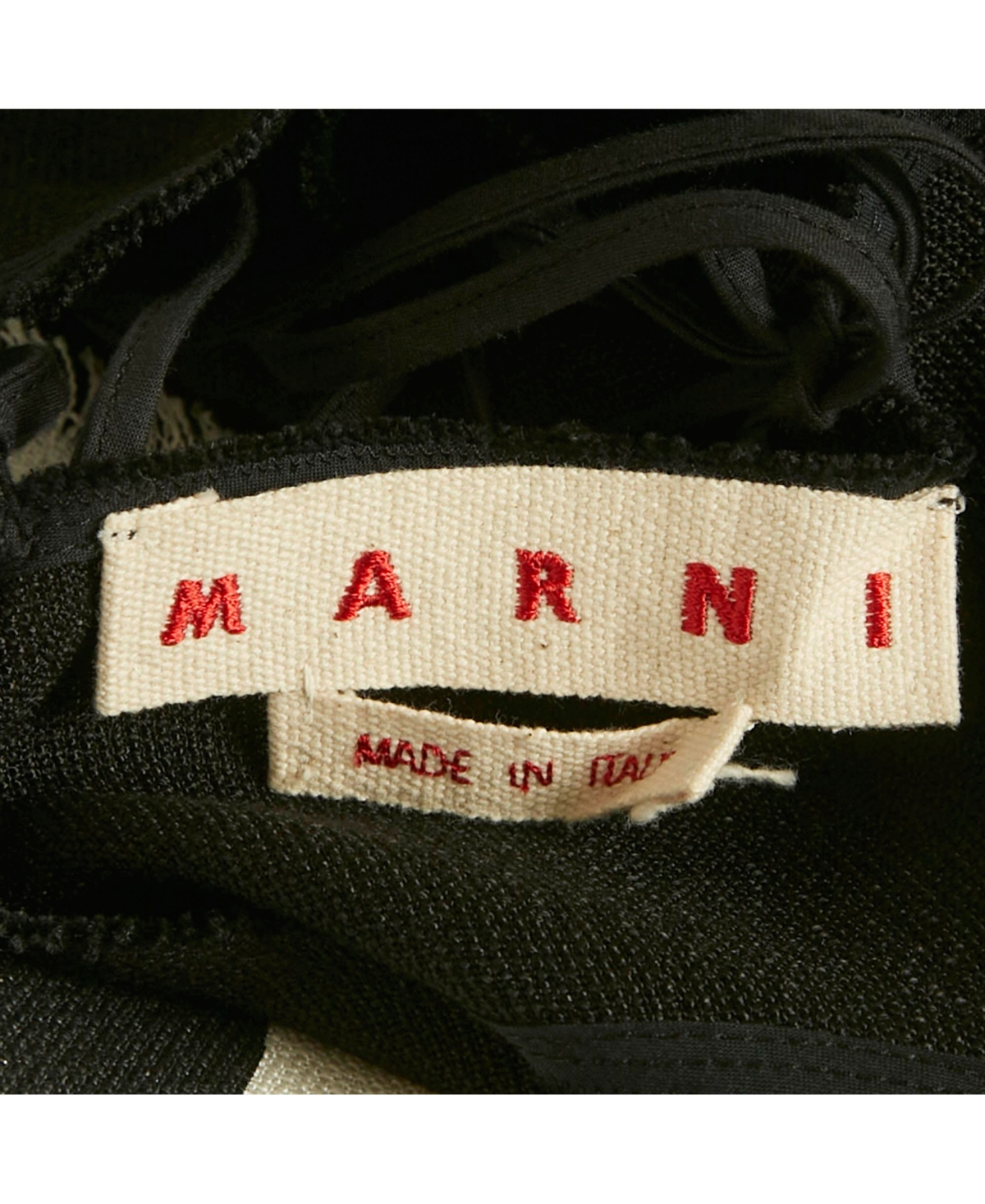 Pre-Owned Marni Women's Brushstroke Print Hemp Blend Gauze Cropped Tank Top