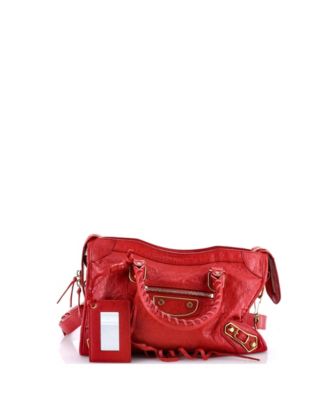 Small City Classic Metallic Edge Bag Leather