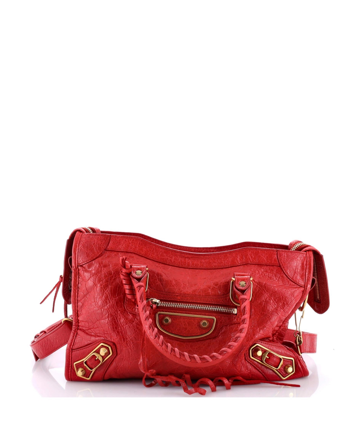 Pre-Owned Balenciaga Small City Classic Metallic Edge Bag Leather