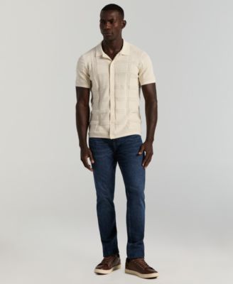 Men's Open Stitch Jacquard Shirt