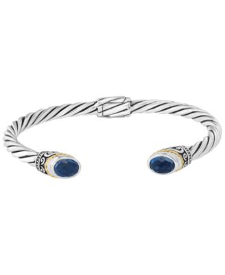 London Blue Topaz Bangle (2-3/8 ct. t.w.) Bracelet in Sterling Silver