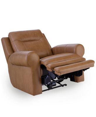 Alexandre Leather 39" Power Rocker Recliner with Power Headrest, Exclusively at Macy's