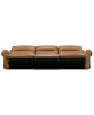 Alexandre Leather 3-Pc. Sofa with 3 Power Motion Recliners, Exclusively at Macy's