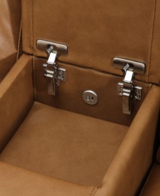 Alexandre Leather 2-Pc. Sofa with 2 Power Motion Recliners and 1 Console, Exclusively at Macy's