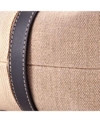 Medium Woody Tote Canvas with Leather