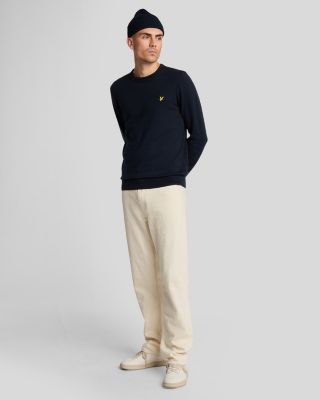 Men's Cotton Merino Crew Neck Sweater