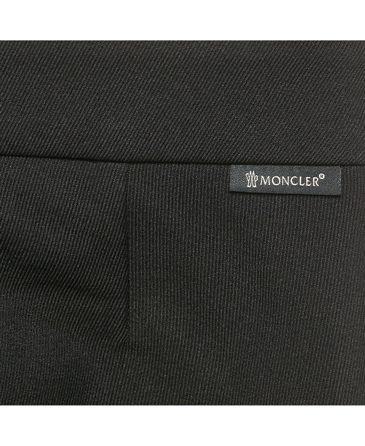 Pre-Owned Moncler Women's Black Gabardine Trousers