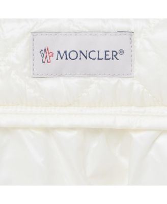 Women's White Nylon Quilted A-Line Mini Skirt