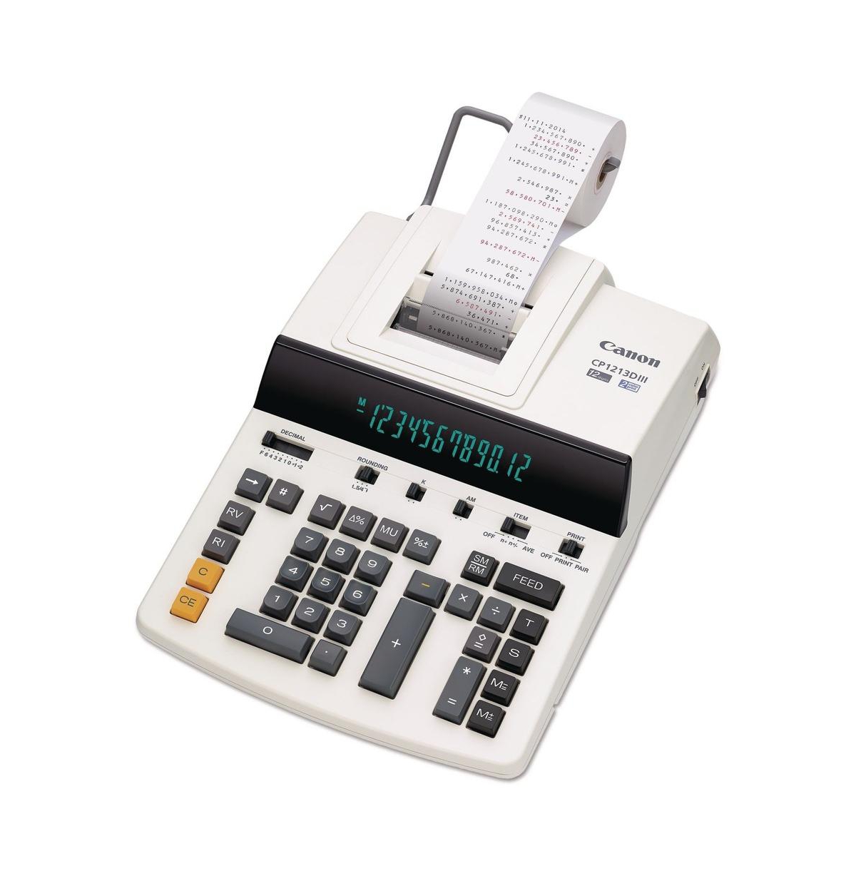 Canon 9933B001 CP1213DIII 12-Digit Commercial Desktop Printing Calculator