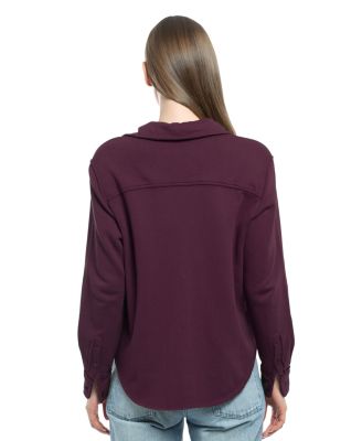 Women's Button Front Sweatshirt