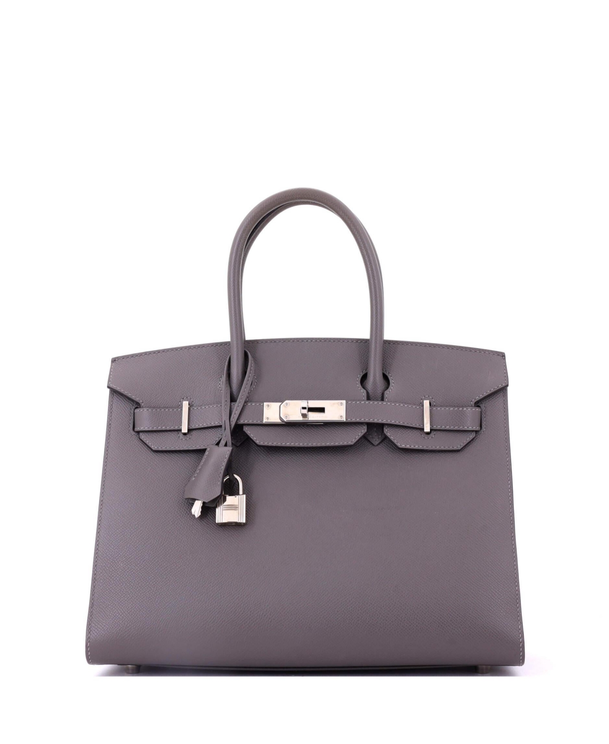 Pre-Owned Hermes Birkin 30 Handbag Epsom with Palladium Hardware