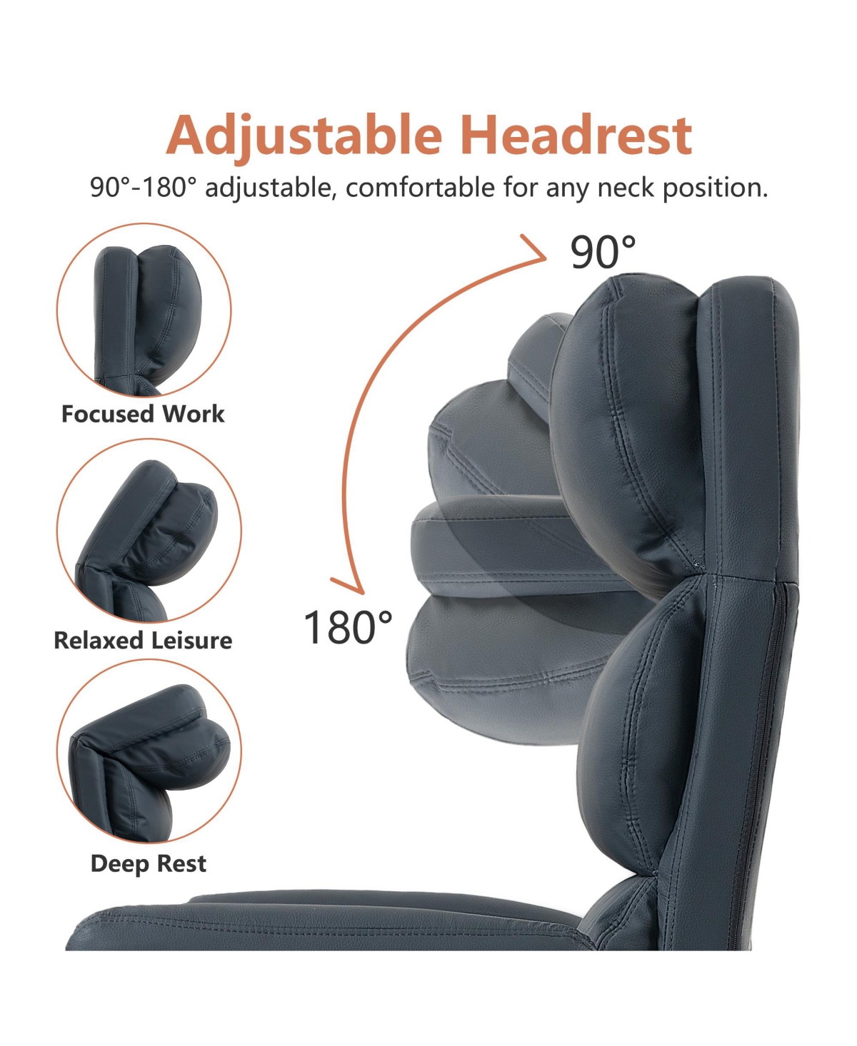 Dyhome Upholstered Fabric Dining Chairs with Black Metal Legs, Modern Curved Backrest Kitchen Chairs, Set of 6