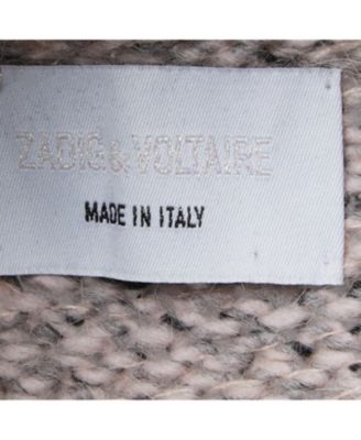 Women's Grey Knit Open Front Cardigan