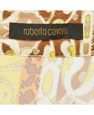 Women's Printed Silk Lace Up Blouse