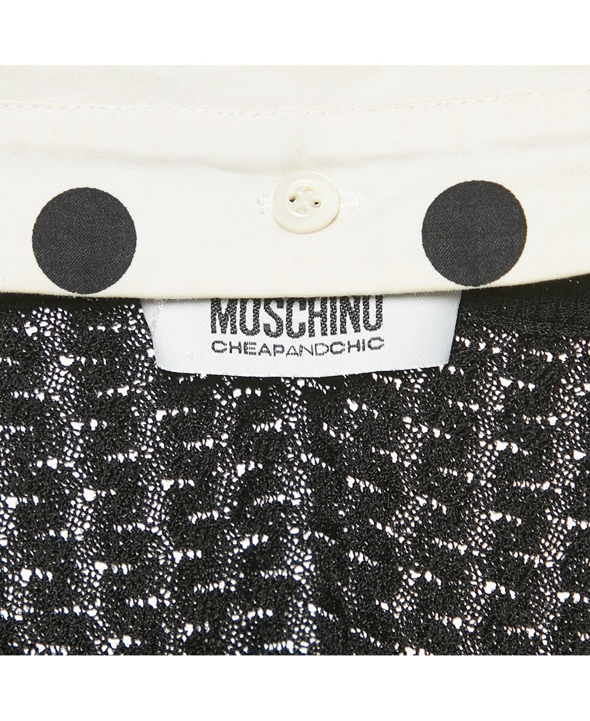 Pre-Owned Moschino Women's Cheap And Chic Patterned Knit Sleeveless Top