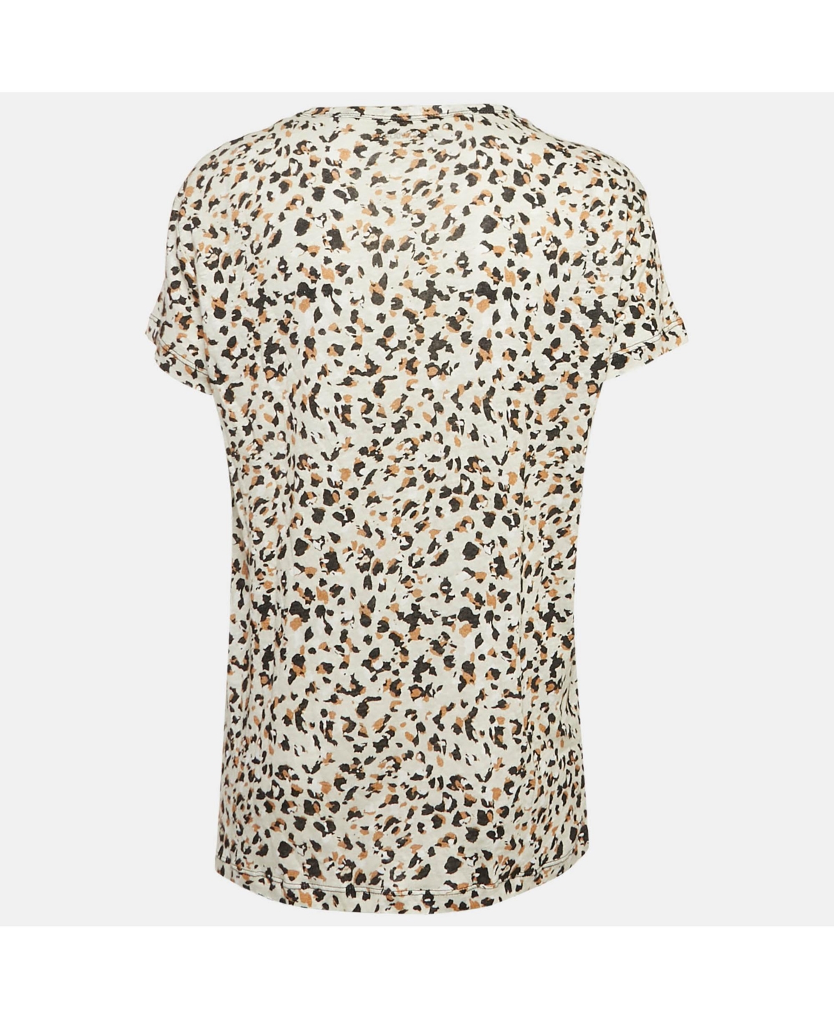 Pre-Owned Zadig & Voltaire Women's Brown Tink Leopard Print Satin Blouse