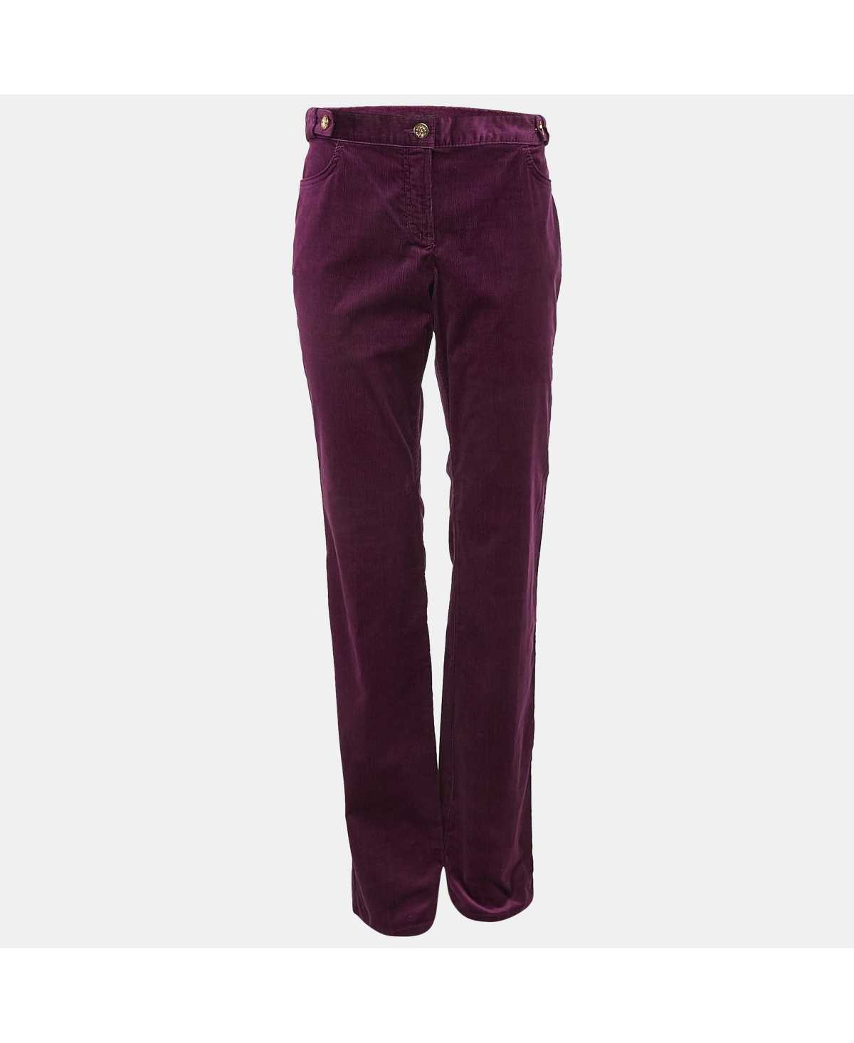 Pre-Owned Roberto Cavalli Women's Corduroy Wide Leg Trousers