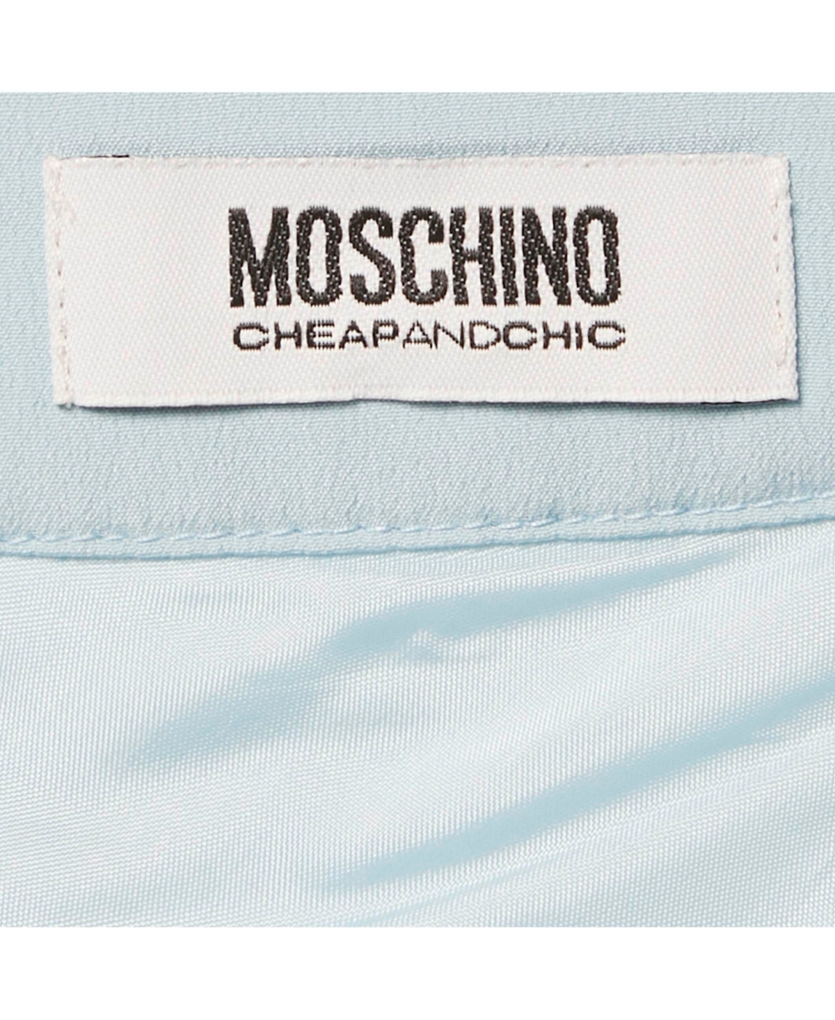 Pre-Owned Moschino Women's Cheap And Chic Blue Chiffon Maxi Skirt