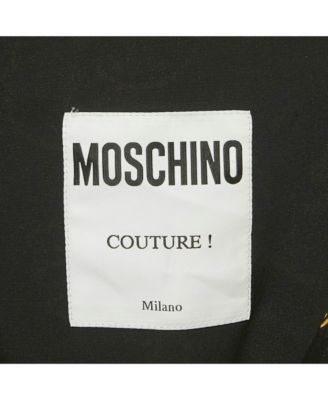 Women's Couture Black Biker Bag Print Silk Wrap