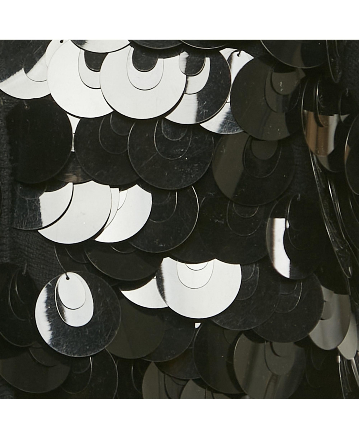 Pre-Owned Love Moschino Women's Black Sequined Knit Short Sleeve Cardigan