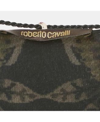 Women's Black Printed Jersey Short Dress