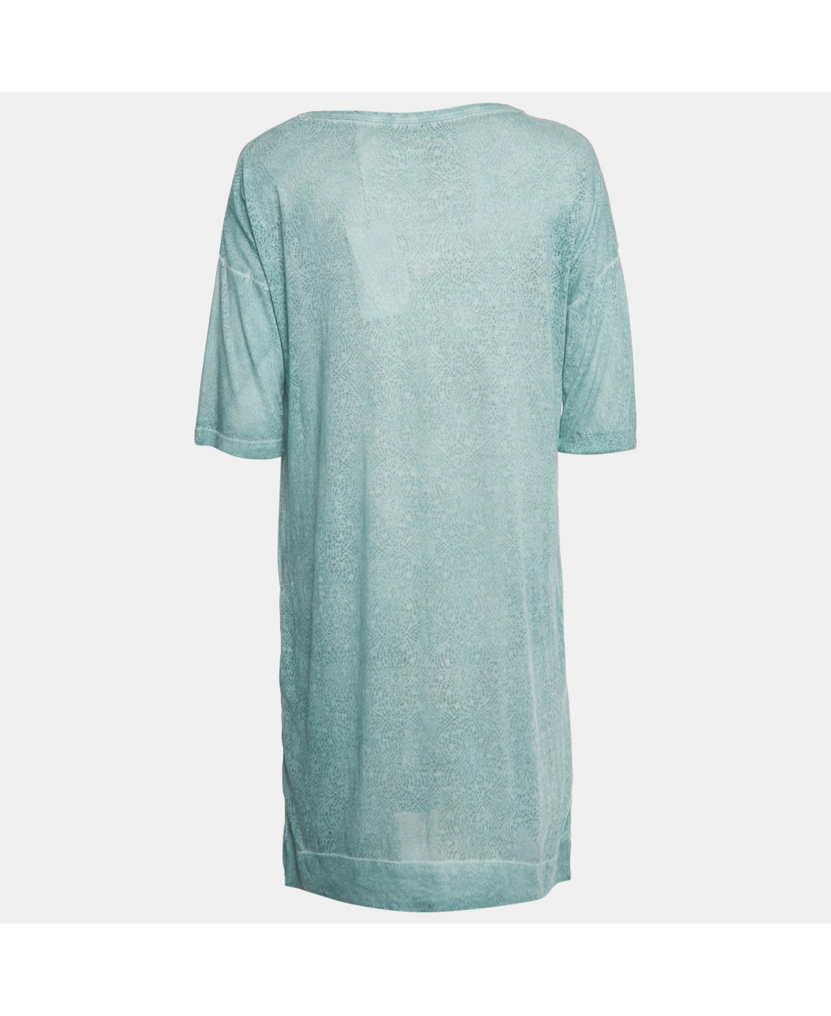 Pre-Owned Zadig & Voltaire Women's Mint Green Printed Overdye Mini Dress