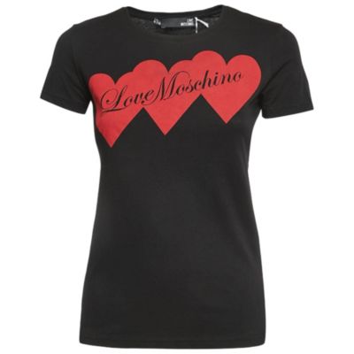 Women's Logo Print Cotton Short Sleeve Slim Fit T-Shirt