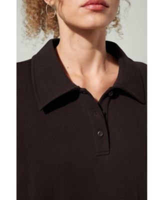 Women's Oversized Heirloom '89 Polo Collar Sweatshirt