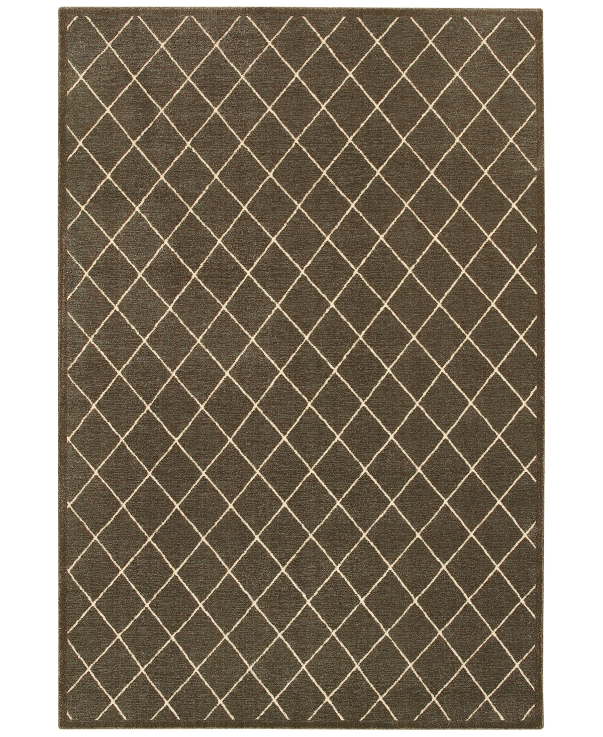 Oriental Weavers Ellerson Diamond 6'7in x 9'6in Area Rug - Brown