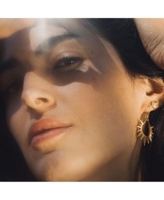 Lucent Glow Starburst Linear Drop Earrings