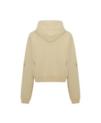 Women's Cotton Destroyed Zip-Up Hoodie