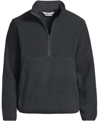 Men's Tall Half Zip High Pile Fleece Pullover