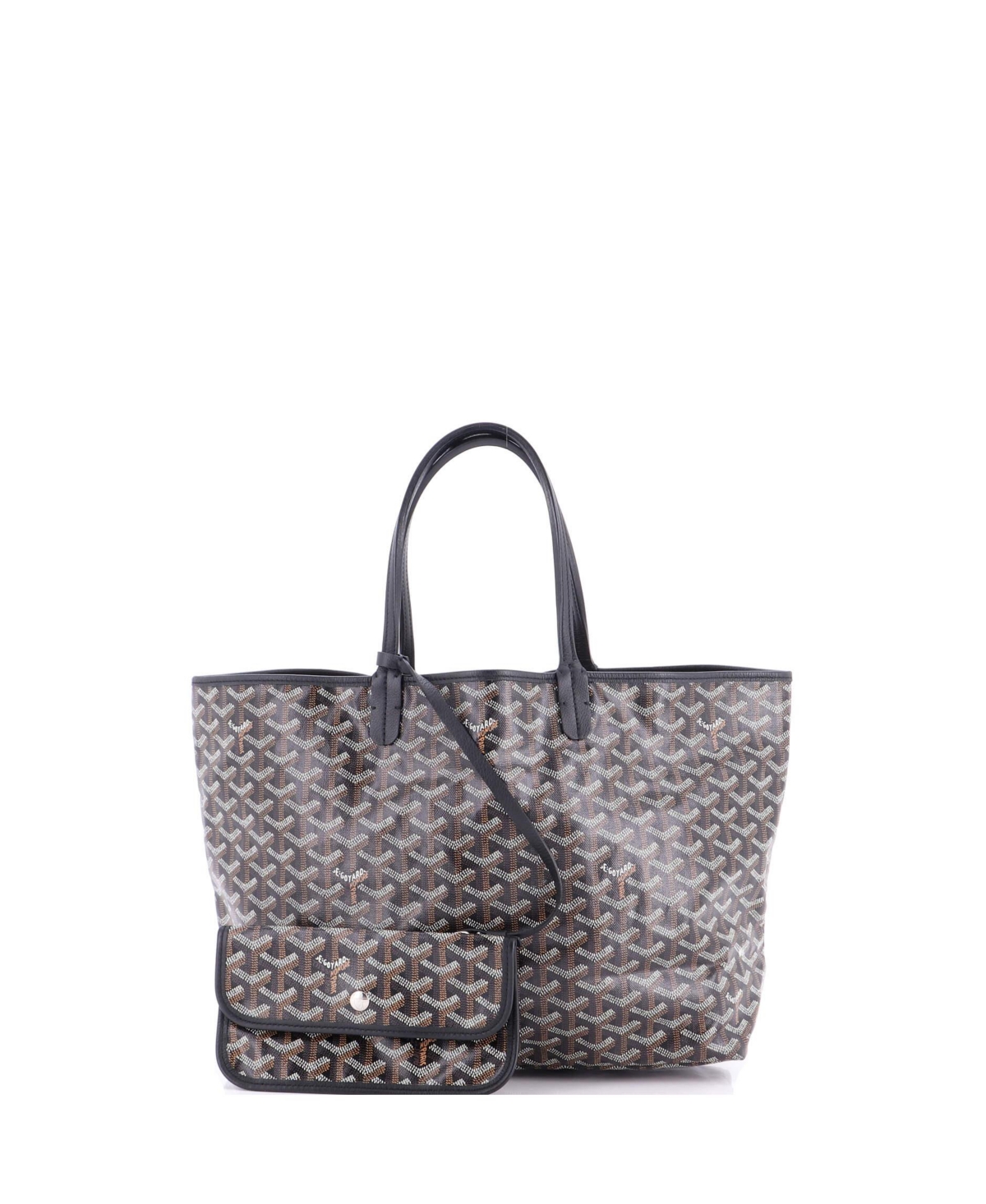 Pre-Owned Goyard Pm Saint Louis Tote Coated Canvas