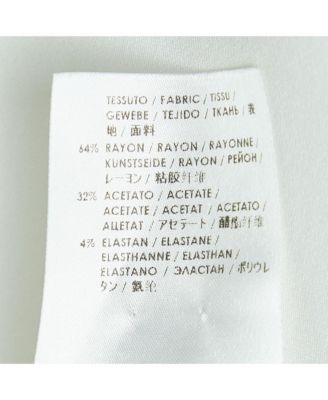 Women's Off White Crepe Long Sleeve Blouse