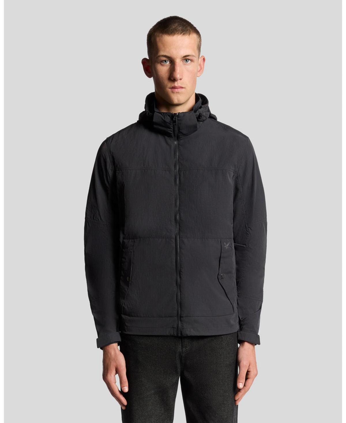 Lyle & Scott Men's Long Sleeve Stow Away Jacket - Black ice