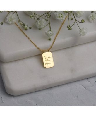 I Am The Storm Note To Self Necklace Yellow Gold